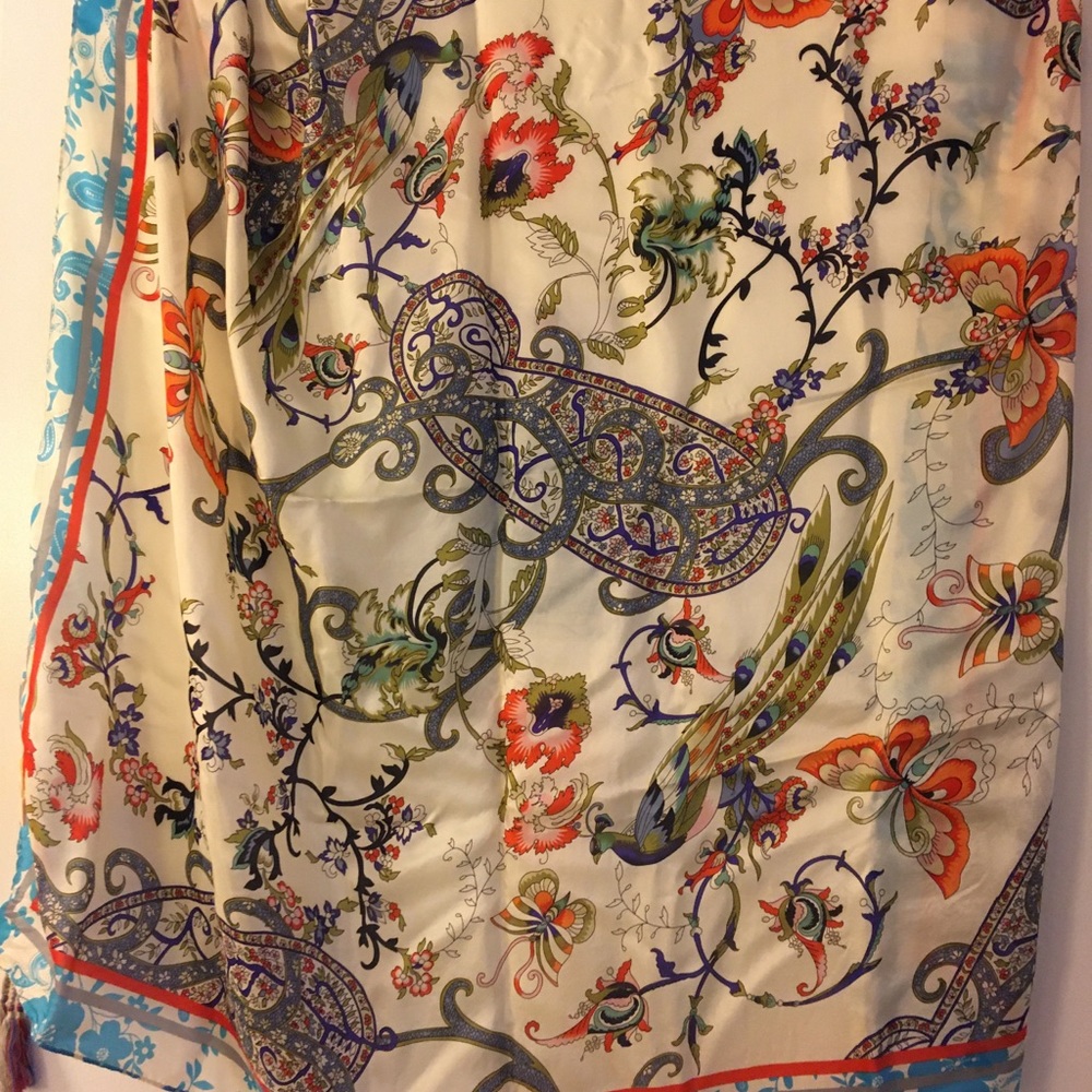 Real silk scarf
